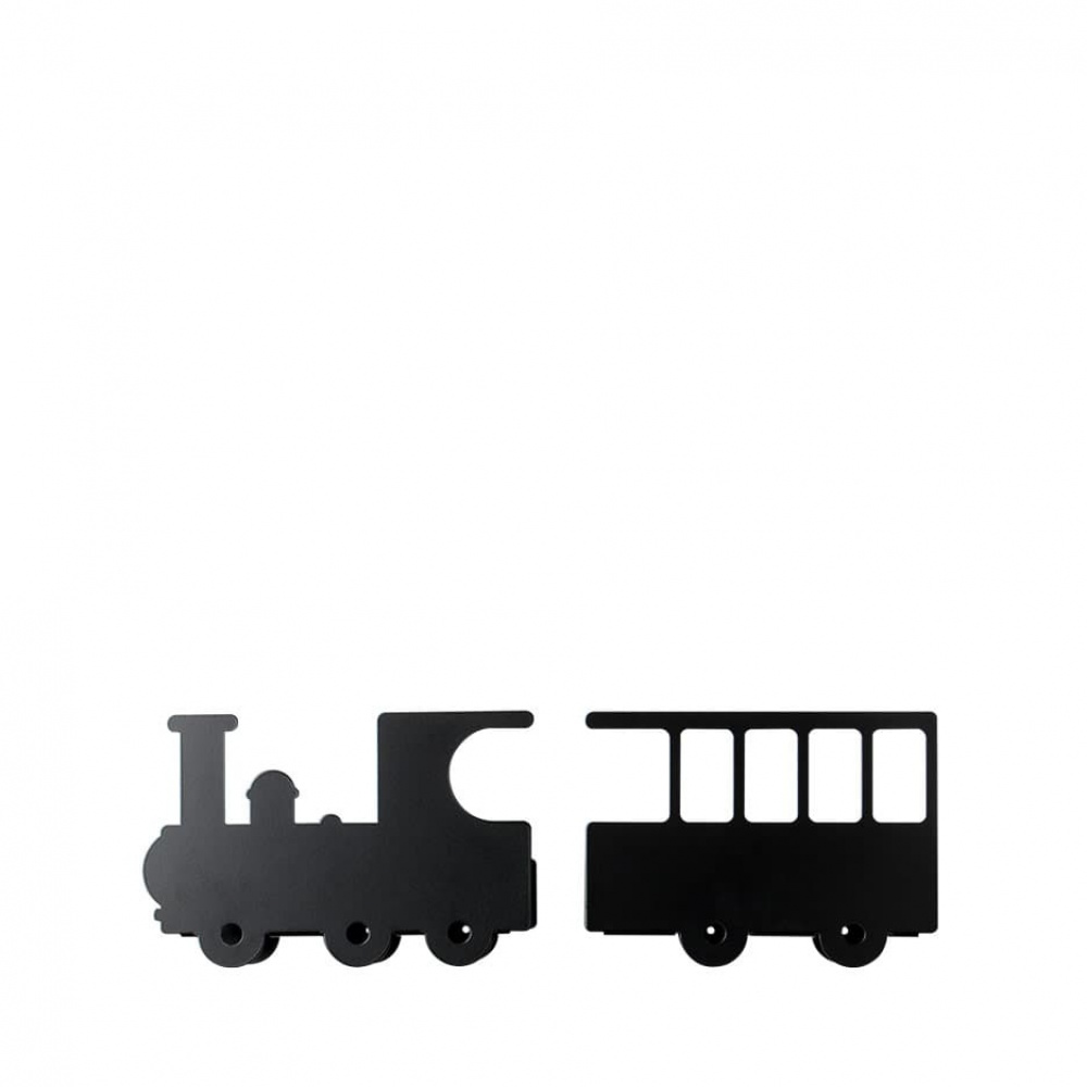 Shelves in metal, TRAIN BOOK SHELF, Black in the group Storage / Children’s room storage at SmartaSaker.se (41194)