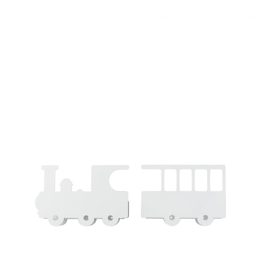 Shelves in metal, TRAIN BOOK SHELF, White in the group Storage / Children’s room storage at SmartaSaker.se (41195)