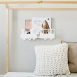 Shelves in metal, TRAIN BOOK SHELF, White Shelves in metal, TRAIN BOOK SHELF, White