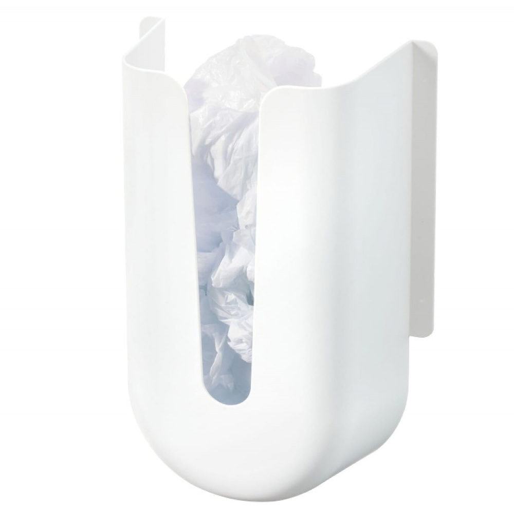 Grocery Bag Holder, Self-adhesive, ID RPET BAGDISPENSER, 21,3 x 10,2 x H 31,7 cm, White in the group Storage / Cleaning and waste sorting / Waste sorting at SmartaSaker.se (41196)