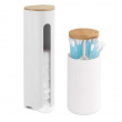 Holder for cotton pads, LARESA MAKE UP, Ø8 x H25 cm, White / beige Holder for cotton pads, LARESA MAKE UP, Ø8 x H25 cm, White / beige