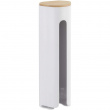 Holder for cotton pads, LARESA MAKE UP, Ø8 x H25 cm, White / beige Holder for cotton pads, LARESA MAKE UP, Ø8 x H25 cm, White / beige