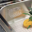 Sink caddy with suction cups, SINKWORKS SPONGE HOLDER, Clear