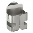 Holder for dish sponge, suction cup, TURBO-LOC, Silver Holder for dish sponge, suction cup, TURBO-LOC, Silver