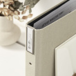 Metal label holder for binder 4-pack, Bigso