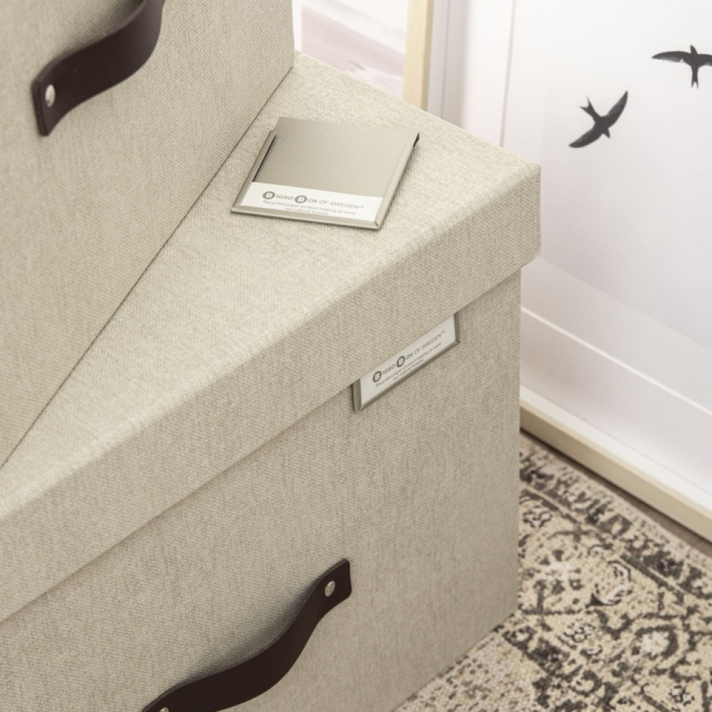 Pockets for labels, Metal, set of 4, BIGSO LARGE LABEL HOLDER, 7 x 7 cm, Soft gold in the group Storage / Magnets and adhesives / Signs and labels at SmartaSaker.se (41204)