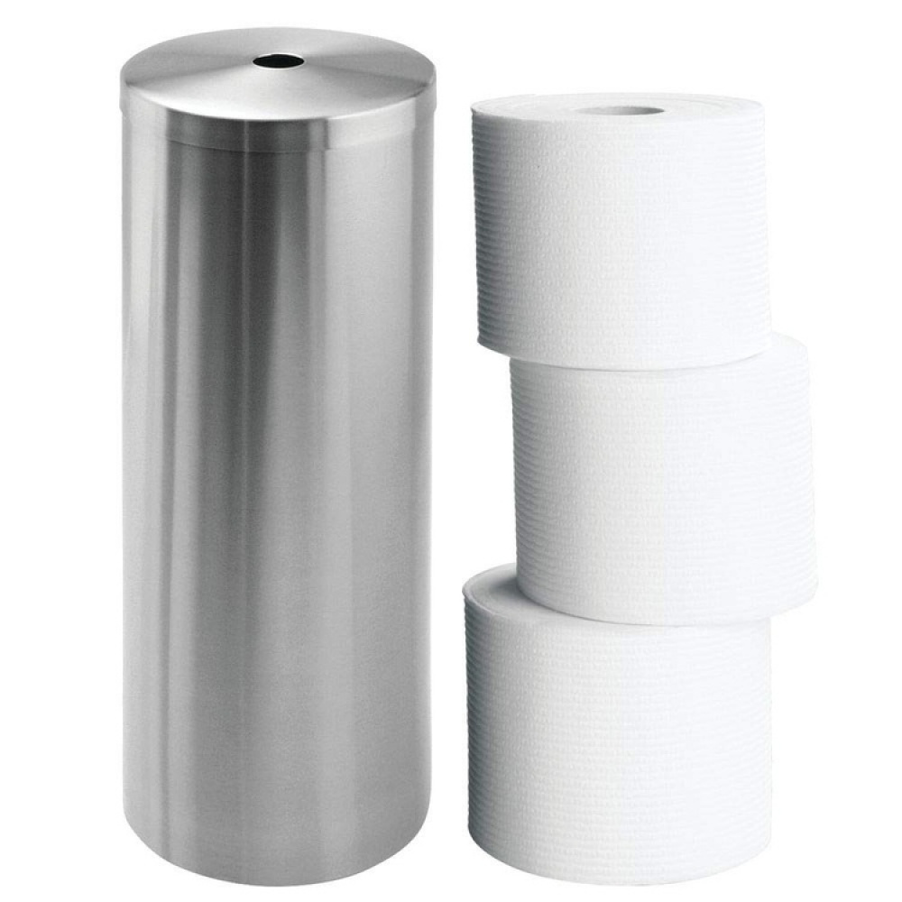 Toilet paper reserve canister, FORMA, Ø 13,5 x H 35 cm, Stainless Steel in the group Storage / Bathroom storage at SmartaSaker.se (41205)