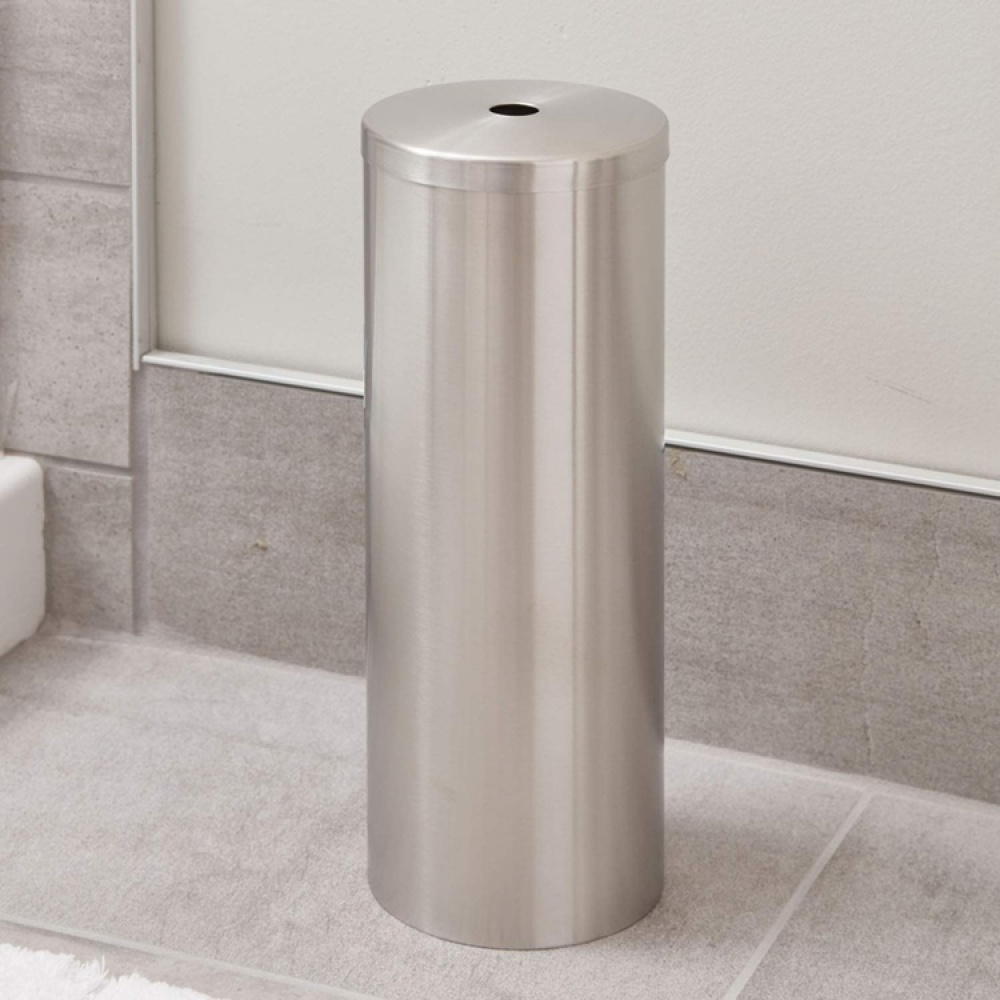 Toilet paper reserve canister, FORMA, Ø 13,5 x H 35 cm, Stainless Steel in the group Storage / Bathroom storage at SmartaSaker.se (41205)
