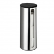 Toilet paper reserve canister, Adhesive, DETROIT, Ø 14 x H 36 cm, Stainless Steel
