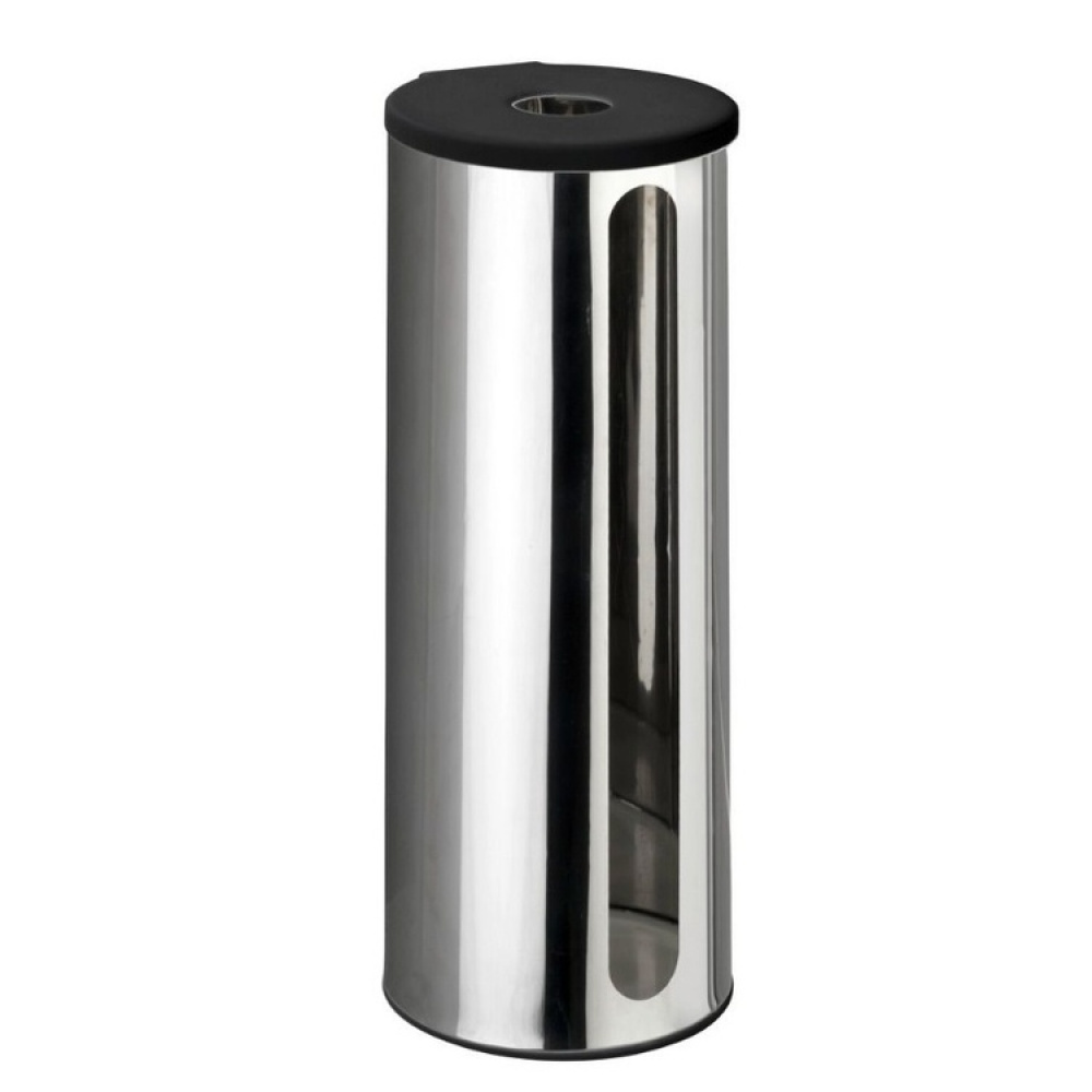 Toilet paper reserve canister, Adhesive, DETROIT, Ø 14 x H 36 cm, Stainless Steel in the group Storage / Bathroom storage at SmartaSaker.se (41206)