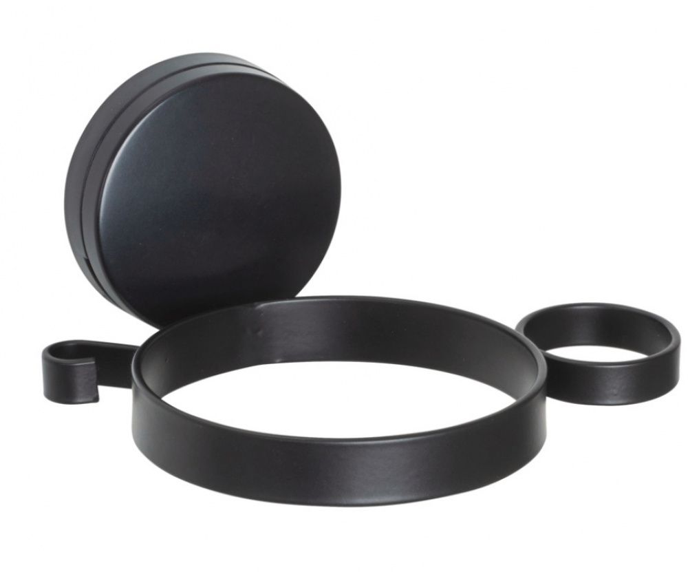 Holder for Hairdryer, Self-Adhesive, PAVIA STATIC-LOC, Black in the group Storage / Bathroom storage at SmartaSaker.se (41212)
