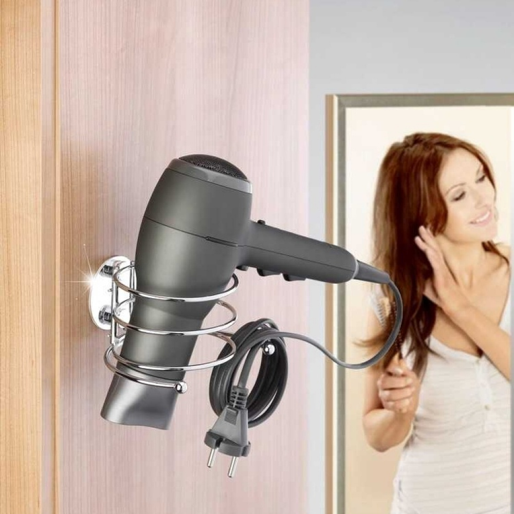 Holder for Hairdryer, Adhesive, TURBO-LOC, Silver in the group Storage at SmartaSaker.se (41213)