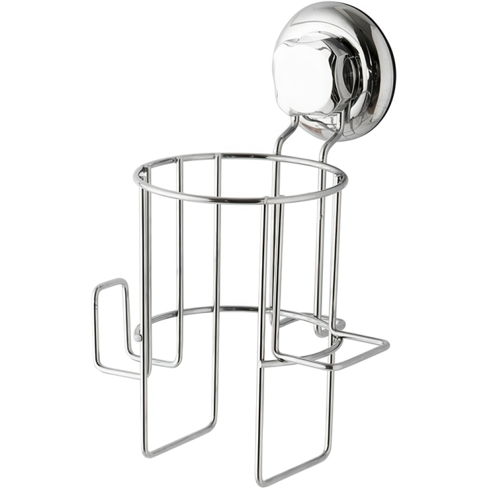 Holder for Hairdryer, Suction Cup Mounting, BESTLOCK, Silver in the group Storage / Bathroom storage at SmartaSaker.se (41214)