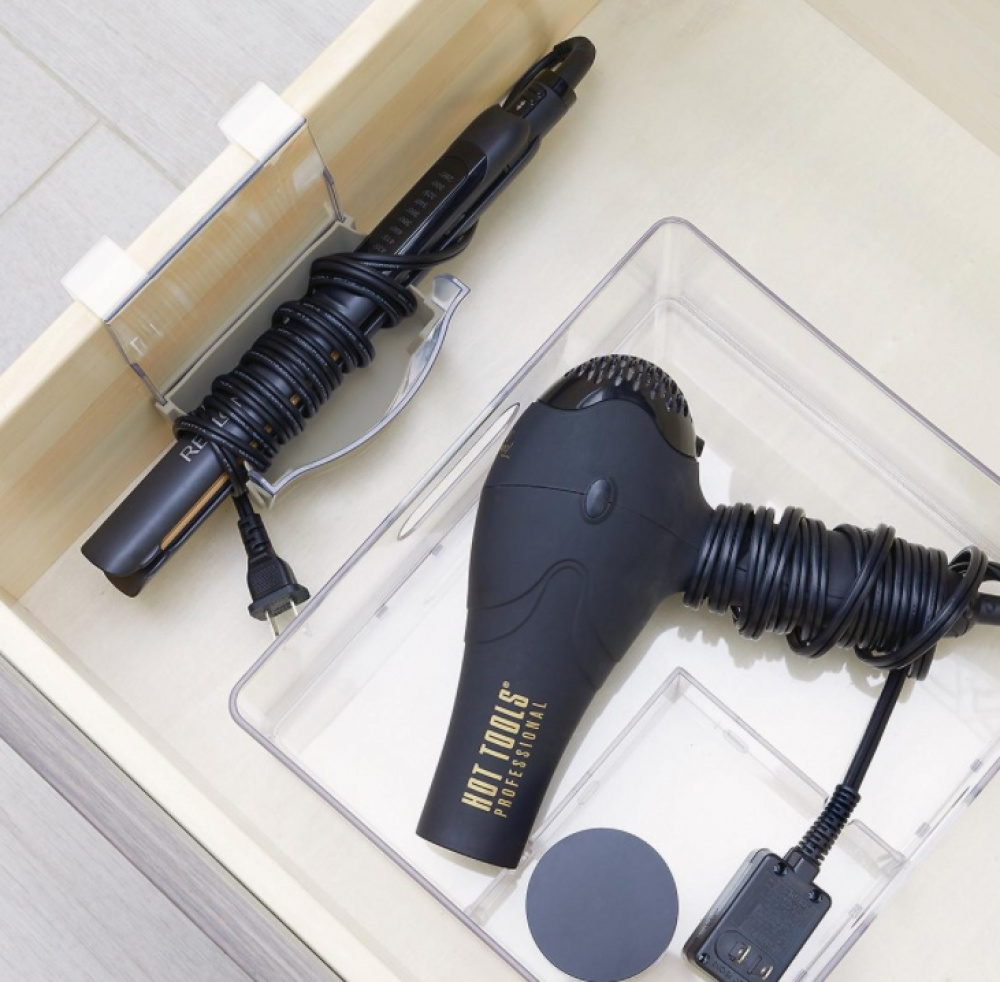 Organizer, Over Door, THE HOME EDIT HANGING HAIR TOOL, Clear / Grey in the group Storage / Bathroom storage at SmartaSaker.se (41215)