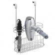Holder for Hairdryers, Over Cabinet Door, HAIR CARE STATION, Silver