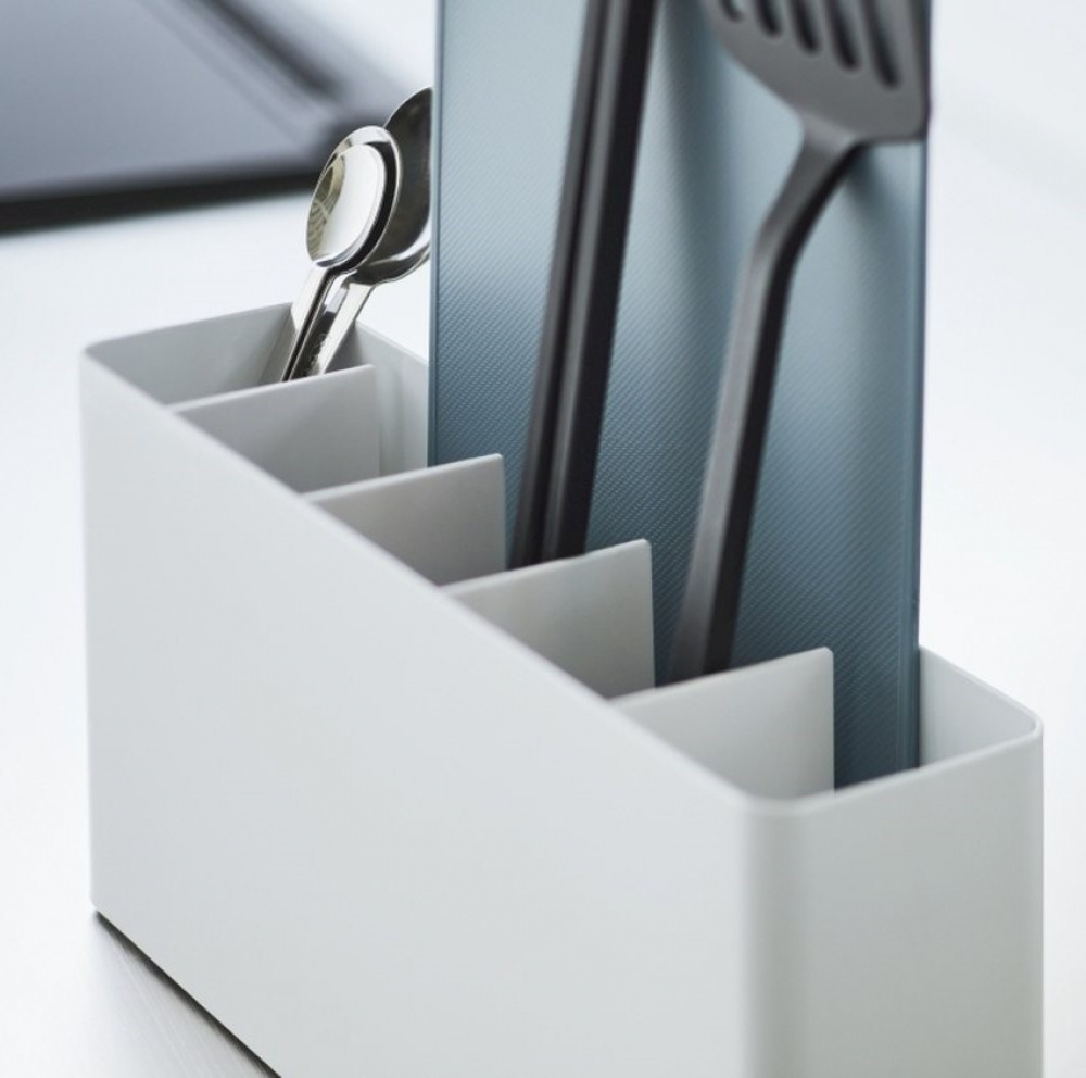 Metal Holder, TOWER UTENSIL HOLDER, Yamazaki, White in the group Storage / Kitchen storage at SmartaSaker.se (41218)