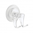 Holder for razor with suction cup, ID POWER LOCK, Clear