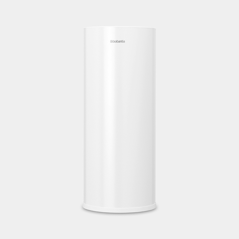 Holder for toilet paper, Metal, RENEW, Ø 13 x H 32 cm, White in the group Storage / Bathroom storage at SmartaSaker.se (41226)
