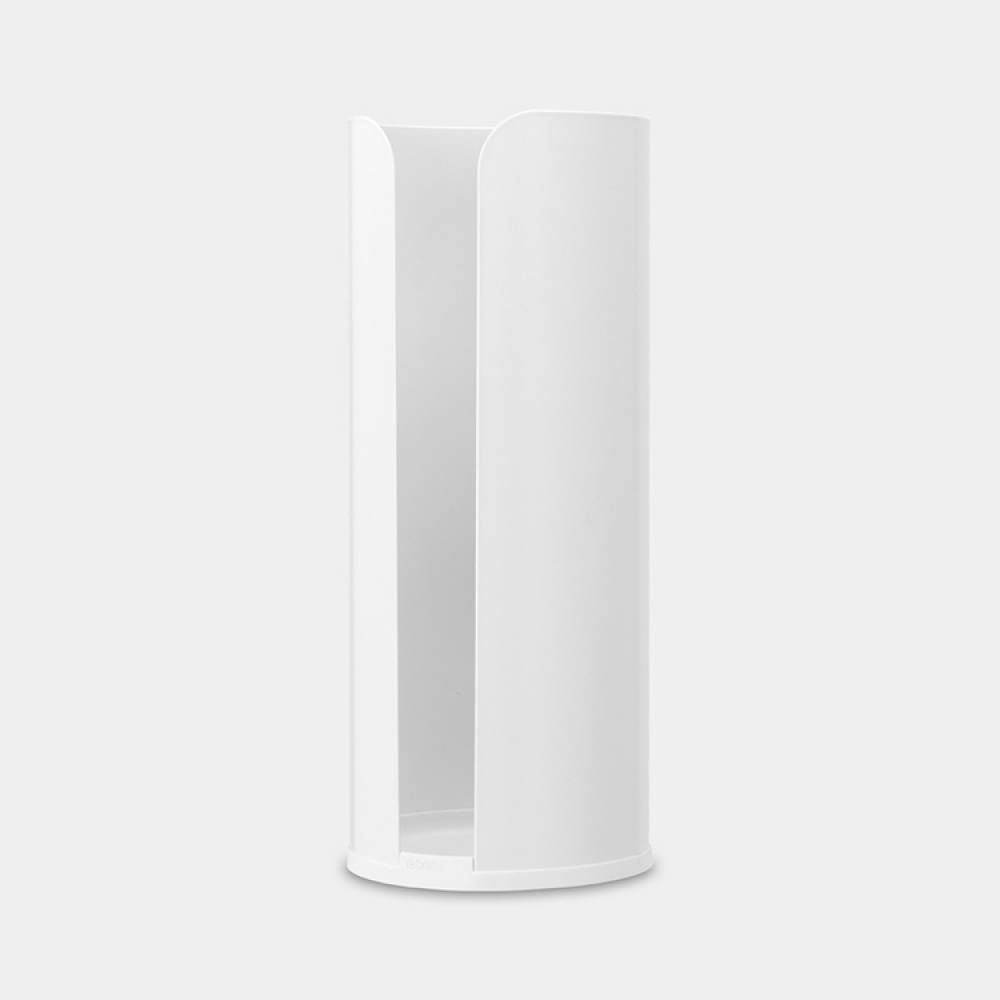 Holder for toilet paper, Metal, RENEW, Ø 13 x H 32 cm, White in the group Storage / Bathroom storage at SmartaSaker.se (41226)