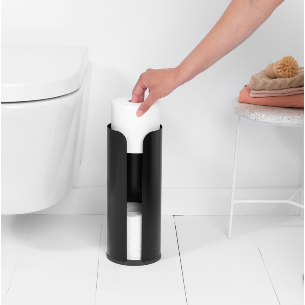 Holder for toilet paper, Metal, RENEW, Ø 13 x H 32 cm in the group Storage / Bathroom storage at SmartaSaker.se (41228)