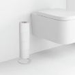 Holder for toilet paper, Metal, ROLLOS, Ø 15 x H 50 cm, White Holder for toilet paper, Metal, ROLLOS, Ø 15 x H 50 cm, White
