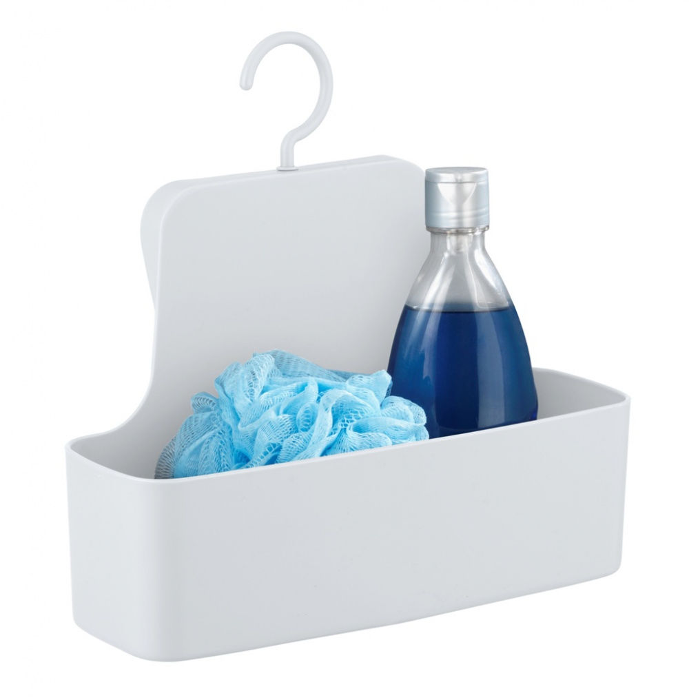 Hanging bathroom basket, BARCELONA, 26 x 9 x H 24 cm, White in the group Storage / Bathroom storage / Bath and shower caddies at SmartaSaker.se (41251)