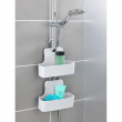Hanging bathroom basket, BARCELONA, 26 x 9 x H 24 cm, White Hanging bathroom basket, BARCELONA, 26 x 9 x H 24 cm, White