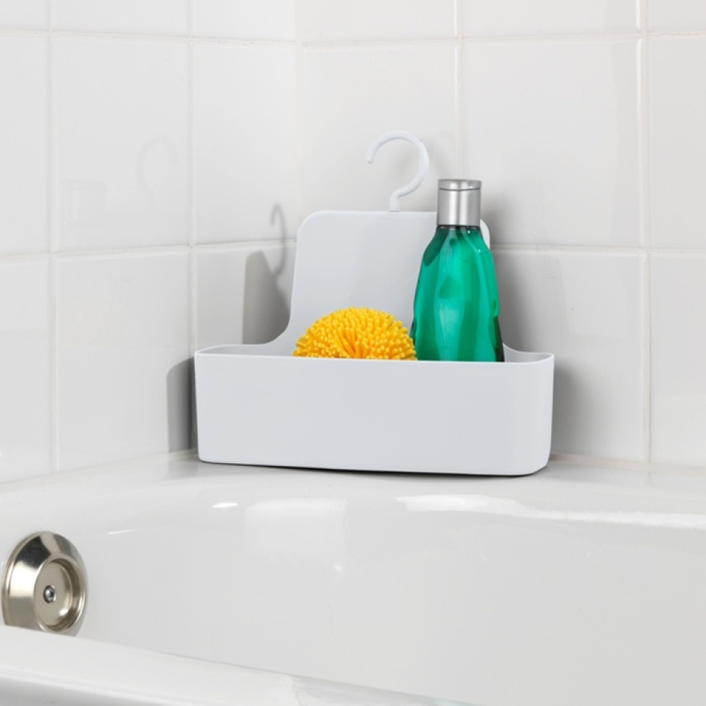 Hanging bathroom basket, BARCELONA, 26 x 9 x H 24 cm, White in the group Storage / Bathroom storage / Bath and shower caddies at SmartaSaker.se (41251)