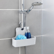 Hanging bathroom basket, BARCELONA, 26 x 9 x H 24 cm, White Hanging bathroom basket, BARCELONA, 26 x 9 x H 24 cm, White