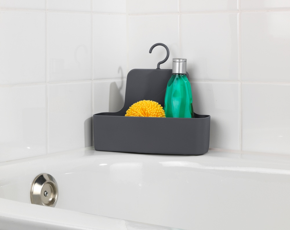 Hanging bathroom basket, BARCELONA, 26 x 9 x H 24 cm, Anthracite in the group Storage / Bathroom storage / Bath and shower caddies at SmartaSaker.se (41252)