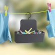 Hanging bathroom basket, BARCELONA, 26 x 9 x H 24 cm, Anthracite Hanging bathroom basket, BARCELONA, 26 x 9 x H 24 cm, Anthracite