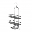 Hanging bathroom shelf, HABO LAELIA, 25 x 10 x H 43,5 cm, Black Hanging bathroom shelf, HABO LAELIA, 25 x 10 x H 43,5 cm, Black