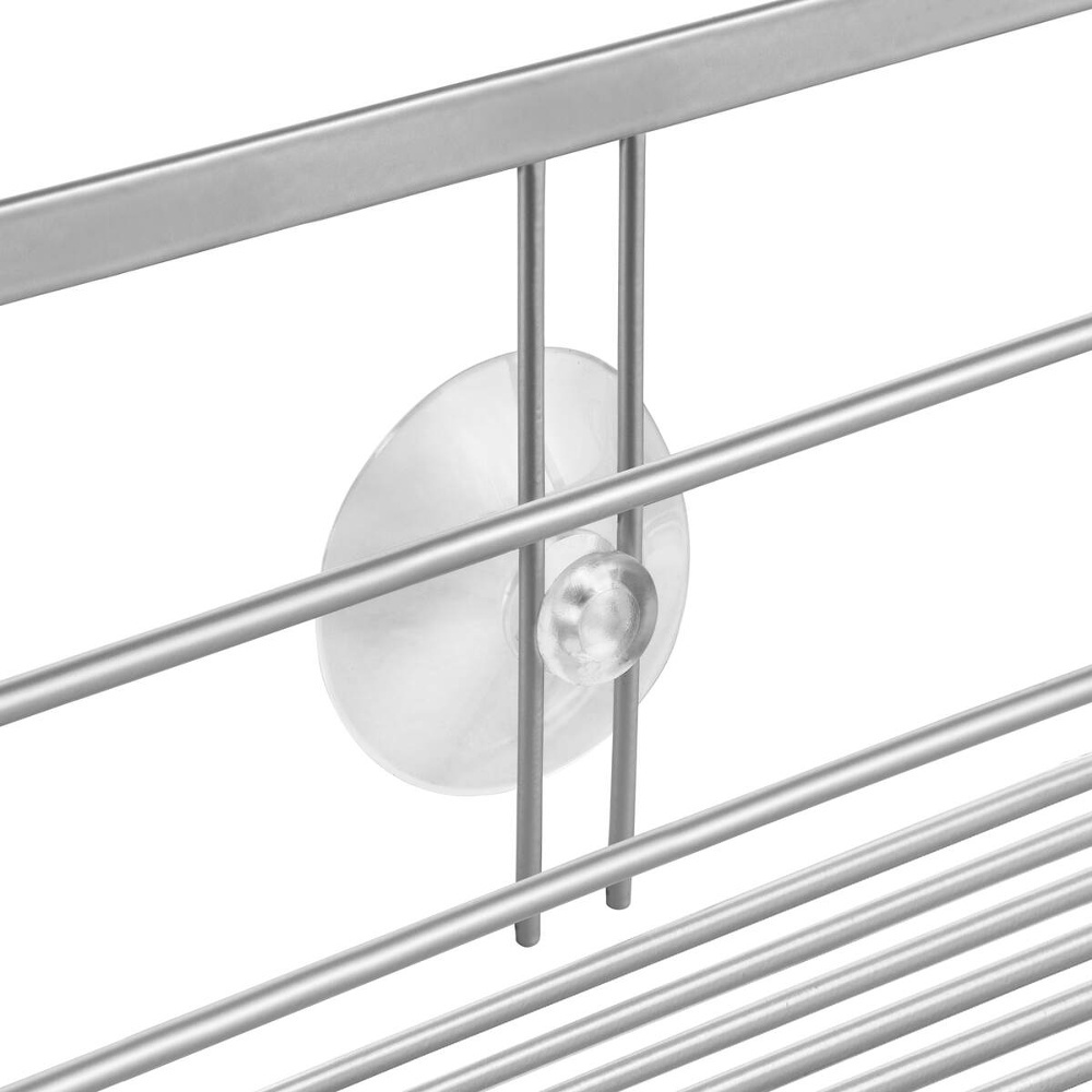 Hanging bathroom basket, ORIGIN, 20 x 12 x H 29 cm, Silver in the group Storage / Bathroom storage / Bath and shower caddies at SmartaSaker.se (41257)