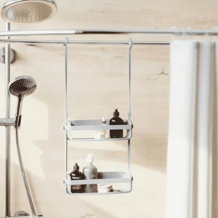 Hanging Shower basket, FLEX CADDY, Two shelves, Umbra in the group Storage / Bathroom storage / Bath and shower caddies at SmartaSaker.se (41258)