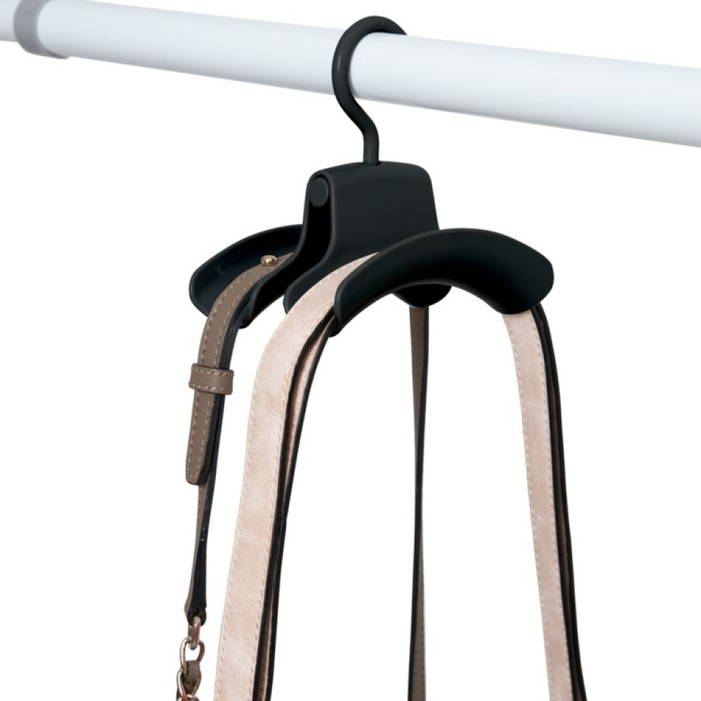 Hanging storage for bags with hanger, Set of 3, HANDTASCHENHALTER, Black in the group Storage / Wardrobe storage / Bag storage at SmartaSaker.se (41260)