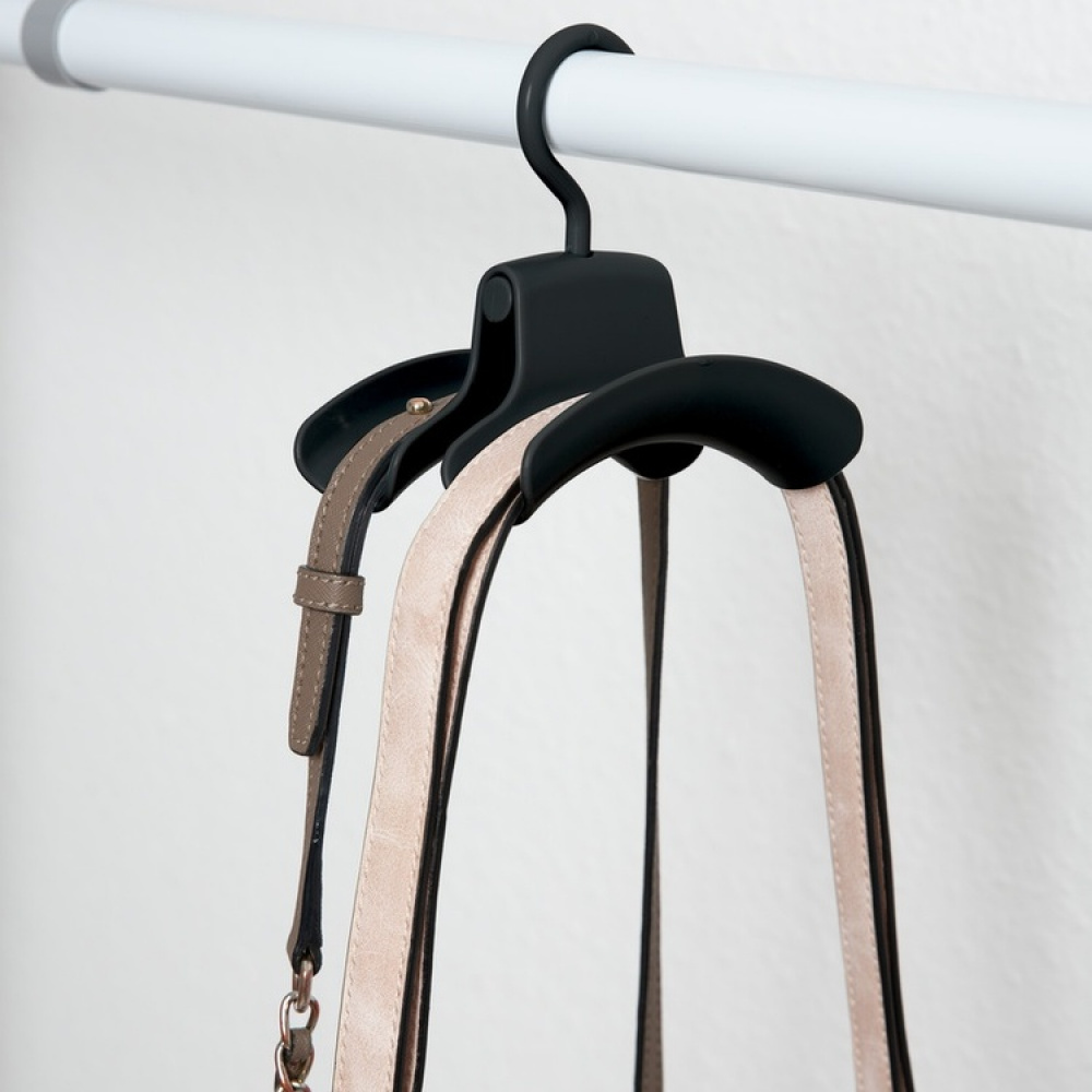 Hanging storage for bags with hanger, Set of 3, HANDTASCHENHALTER, Black in the group Storage / Wardrobe storage / Bag storage at SmartaSaker.se (41260)