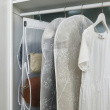 Hanging storage for bags, PORTA BORSE, 6 compartments, 36 x H 120 cm, Clear Hanging storage for bags, PORTA BORSE, 6 compartments, 36 x H 120 cm, Clear