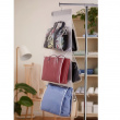 Hanging storage for bags, PORTA BORSE, 6 compartments, 36 x H 120 cm, Clear Hanging storage for bags, PORTA BORSE, 6 compartments, 36 x H 120 cm, Clear