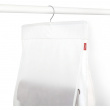 Hanging storage for bags, 8 compartments, MILKY WHITE, 33 x H 122 cm, Transparent  Hanging storage for bags, 8 compartments, MILKY WHITE, 33 x H 122 cm, Transparent