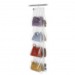 Hanging storage for bags, 8 compartments, PORTA BORSE, 33 x H 120 cm, Clear Hanging storage for bags, 8 compartments, PORTA BORSE, 33 x H 120 cm, Clear