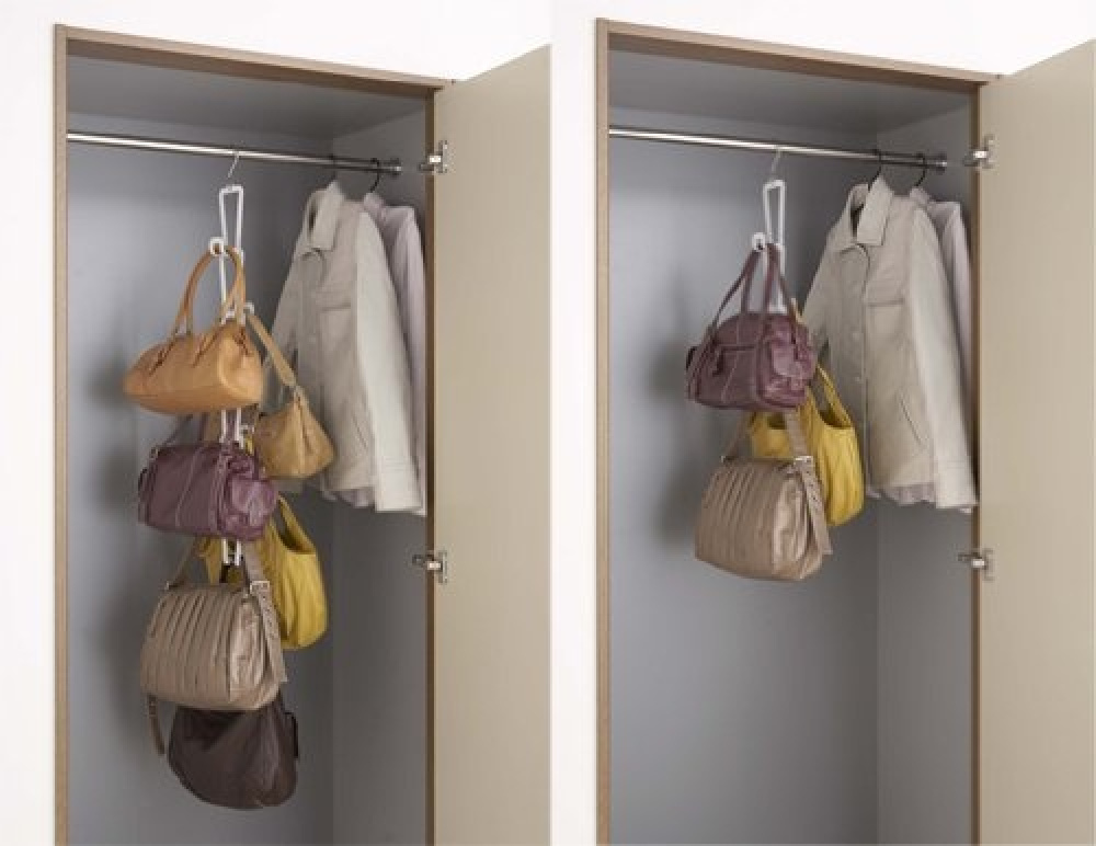 Hanging storage for bags, JOINT BAG HANGER CHAIN, Yamazaki, White in the group Storage / Wardrobe storage / Bag storage at SmartaSaker.se (41264)
