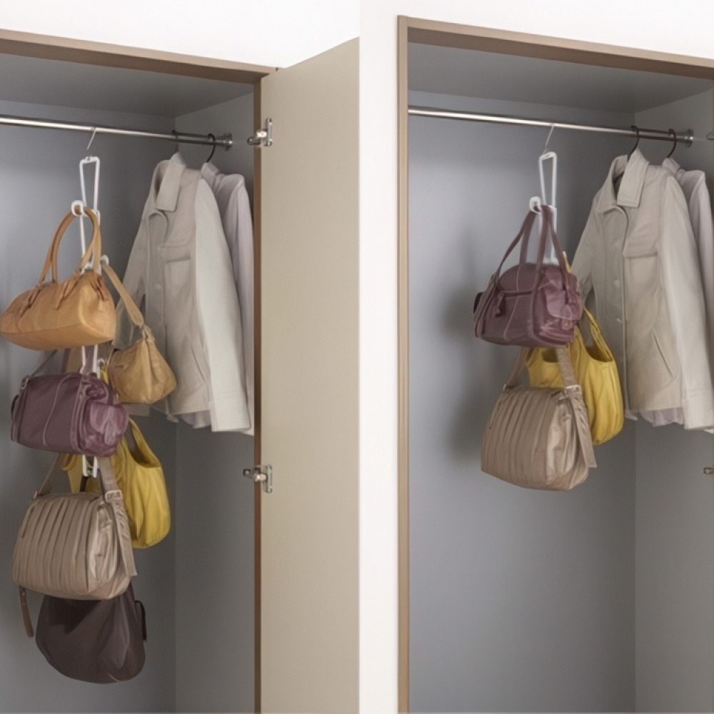 Hanging storage for bags, JOINT BAG HANGER CHAIN, Yamazaki, White in the group Storage / Wardrobe storage / Bag storage at SmartaSaker.se (41264)