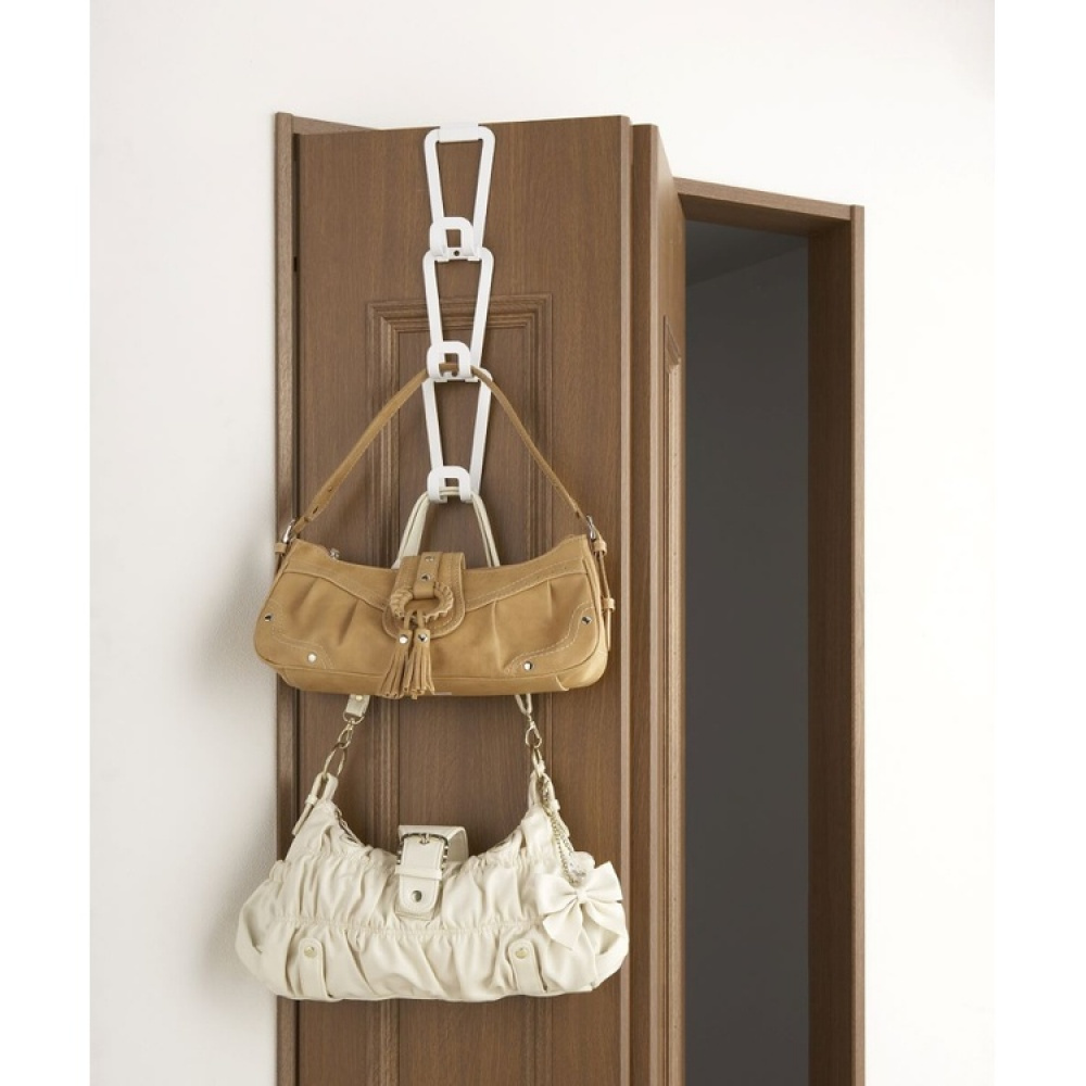 Hanging storage for bags, JOINT BAG HANGER CHAIN, Yamazaki, White in the group Storage / Wardrobe storage / Bag storage at SmartaSaker.se (41264)