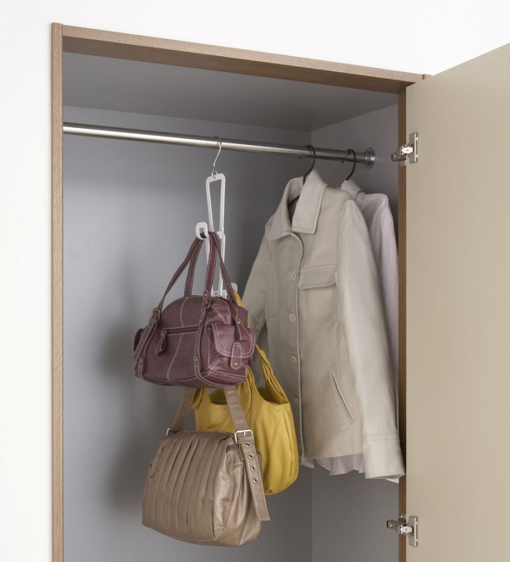 Hanging storage for bags, JOINT BAG HANGER CHAIN, Yamazaki, White in the group Storage / Wardrobe storage / Bag storage at SmartaSaker.se (41264)
