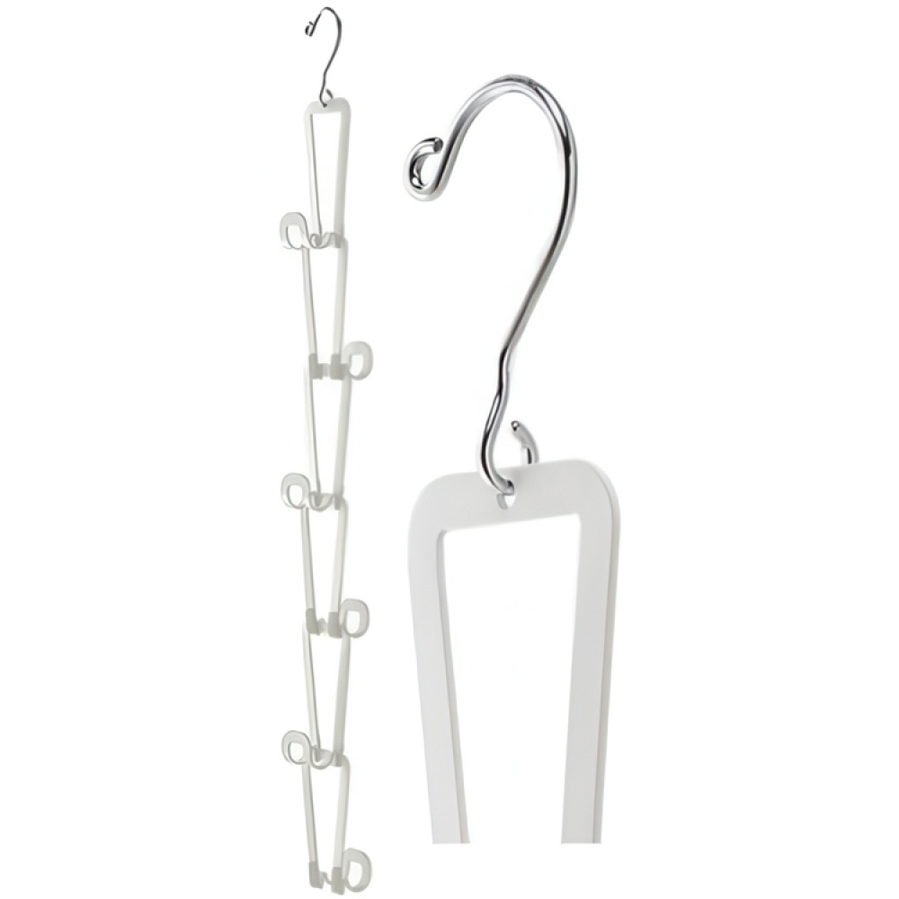 Hanging storage for bags, JOINT BAG HANGER CHAIN, Yamazaki, White in the group Storage / Wardrobe storage / Bag storage at SmartaSaker.se (41264)