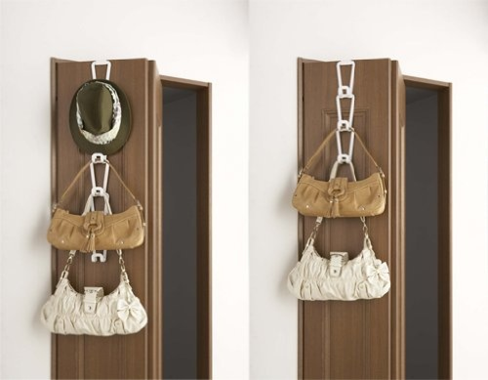 Hanging storage for bags, JOINT BAG HANGER CHAIN, Yamazaki, White in the group Storage / Wardrobe storage / Bag storage at SmartaSaker.se (41264)