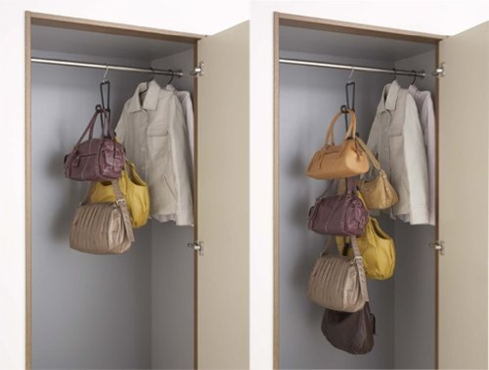 Hanging storage for bags, JOINT BAG HANGER CHAIN, Yamazaki, Black in the group Storage / Wardrobe storage / Bag storage at SmartaSaker.se (41265)