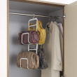 Hanging storage for bags, JOINT LARGE BAG HANGER CHAIN, Yamazaki, White Hanging storage for bags, JOINT LARGE BAG HANGER CHAIN, Yamazaki, White