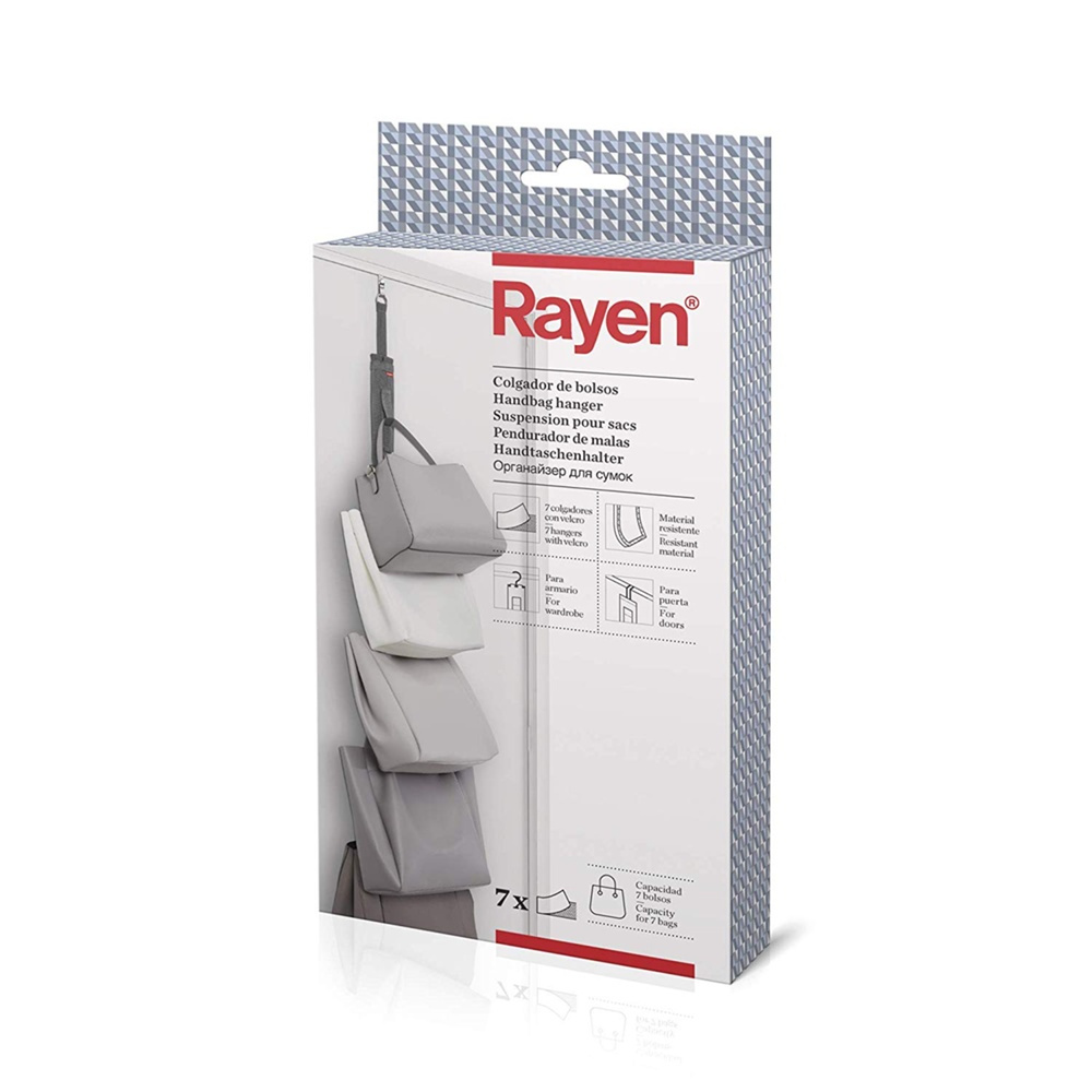 Hanging storage for bags, PREMIUM COLGADOR DE BOLSOS, 7,5 x H 95 cm, Grey in the group Storage / Wardrobe storage / Bag storage at SmartaSaker.se (41267)