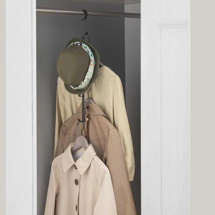 Hanging storage for bags, SMART CLOSET HANGER, Yamazaki in the group Storage / Wardrobe storage / Shoe storage at SmartaSaker.se (41268)